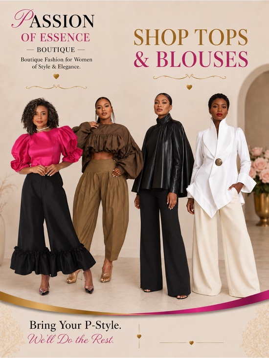 Passion of Essence Tops - Passion of Essence Statement Tops & Blouses Collection
